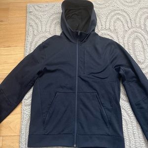 Men’s Lululemon Hoodie, full zip, Thermo fleece lined, True Navy, size Medium